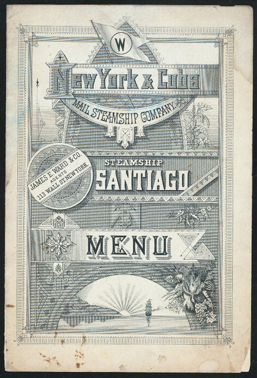 Nineteenth Century Menu Covers